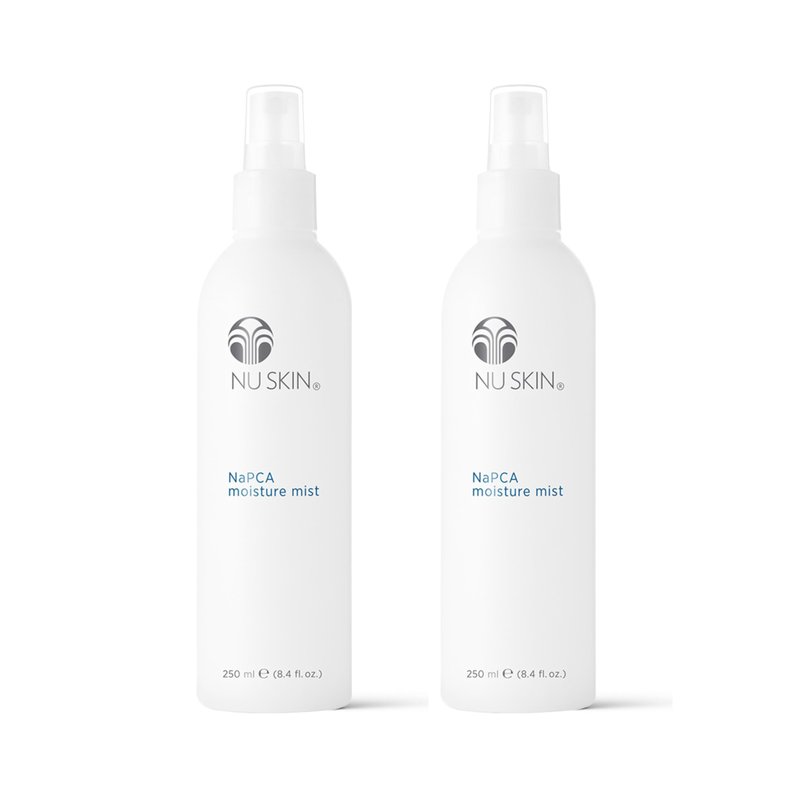 Nu Skin NaPCA Moisture Mist | Revitalizing Moisturizer & Cooling Mist with Hyaluronic Acid | Hydrating Spray for Face, Body & Hair | Sodium PCA for All Skin Types | 8.4 fl. oz. | 2 Pack
