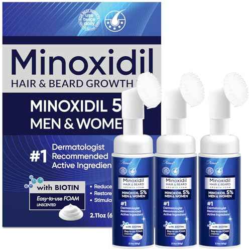 5% Minoxidil Foam for Men and Women, Minoxidil for Men Foam for Hair and Beard, Minoxidil for Women Hair Growth (6 Ounce)