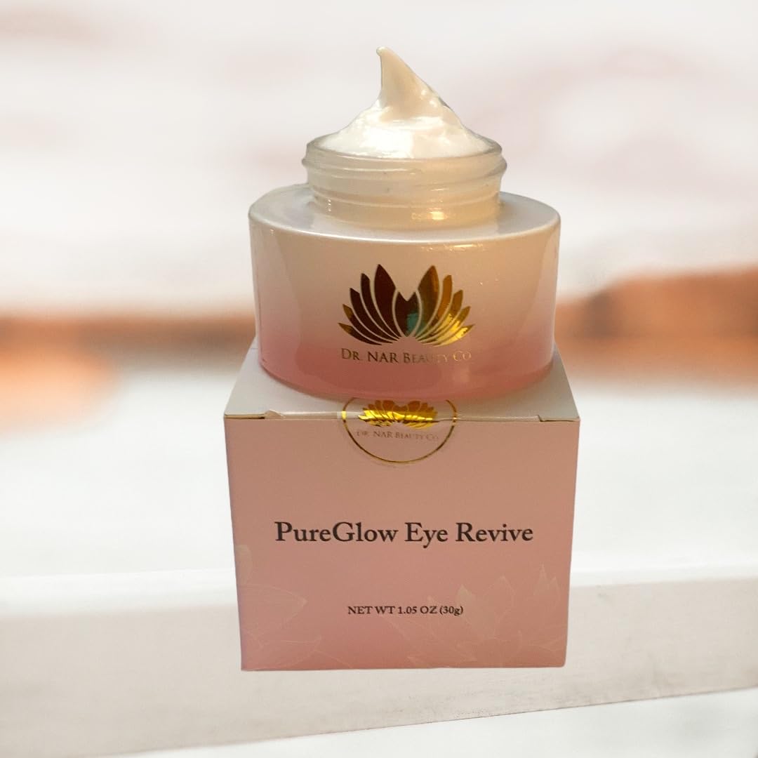 Dr. NAR Beauty Co PureGlow Eye Revive Cream, 1.05 oz, Luxury Skincare Treatment