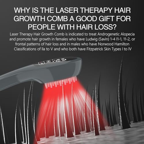 Laser Therapy Hair Growth Comb, red light therapy for hair growth