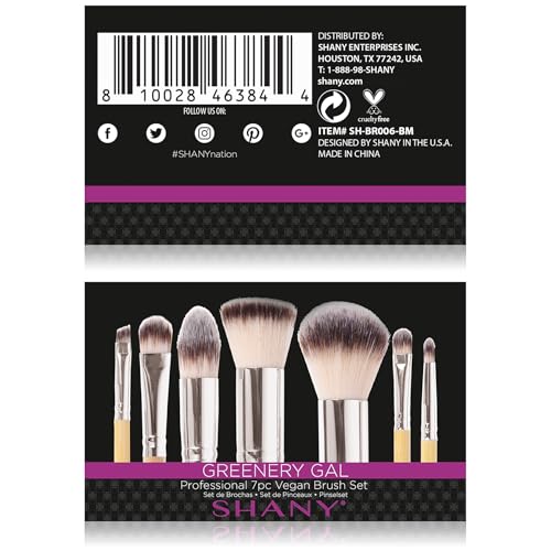 SHANY I love Bamboo - 6pc Petite Pro Bamboo brush set, NO Case