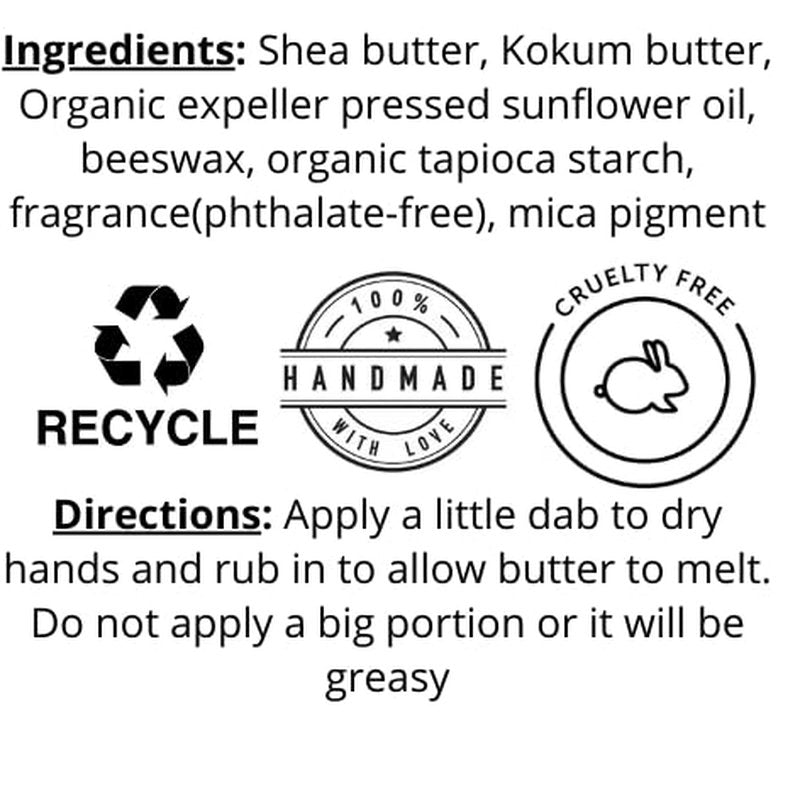 Hydrating Parfum Butter - Organic Body Butter with Kokum & Shea | Luxurious 4oz Moisturizer for Men & Women