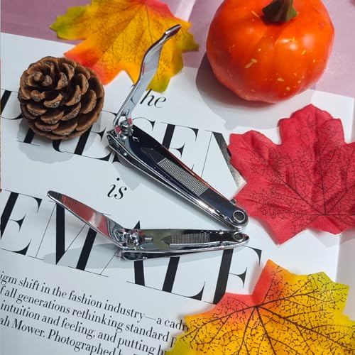 Nail Clippers Set, Ultra Sharp Stainless Steel Fingernail and Toenail Clipper Cutters,Travel Nail Kit for Men Women