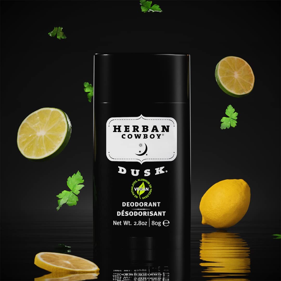 Herban Cowboy Dusk Deodorant - Natural, Long-Lasting Protection | 3-Pack
