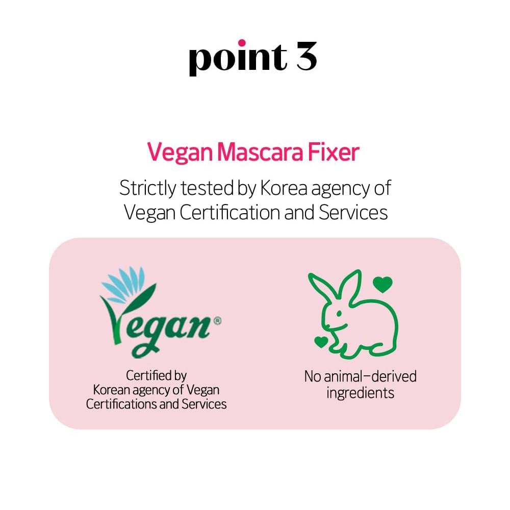 ETUDE Dr. Mascara Fixer, Black Mascara, Korean Mascara Fixer, Long-Lasting Wax Formula, All-Day Curl Hold, Smudge-Proof, Korean Makeup, Beauty, Vegan Certified (0.21 Fl Oz)