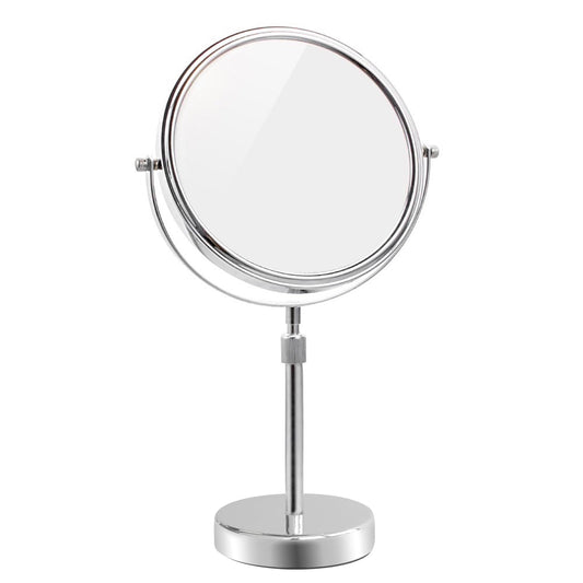 Nicesail Makeup Mirror Tabletop 8 Inch Double-Sided with 7X Magnification, Magnifying Mirror with Pedestal for Shaving Mirror, Height Adjustable for Make up Vainity Table, Chrome Finish (8 Inch, 7X)
