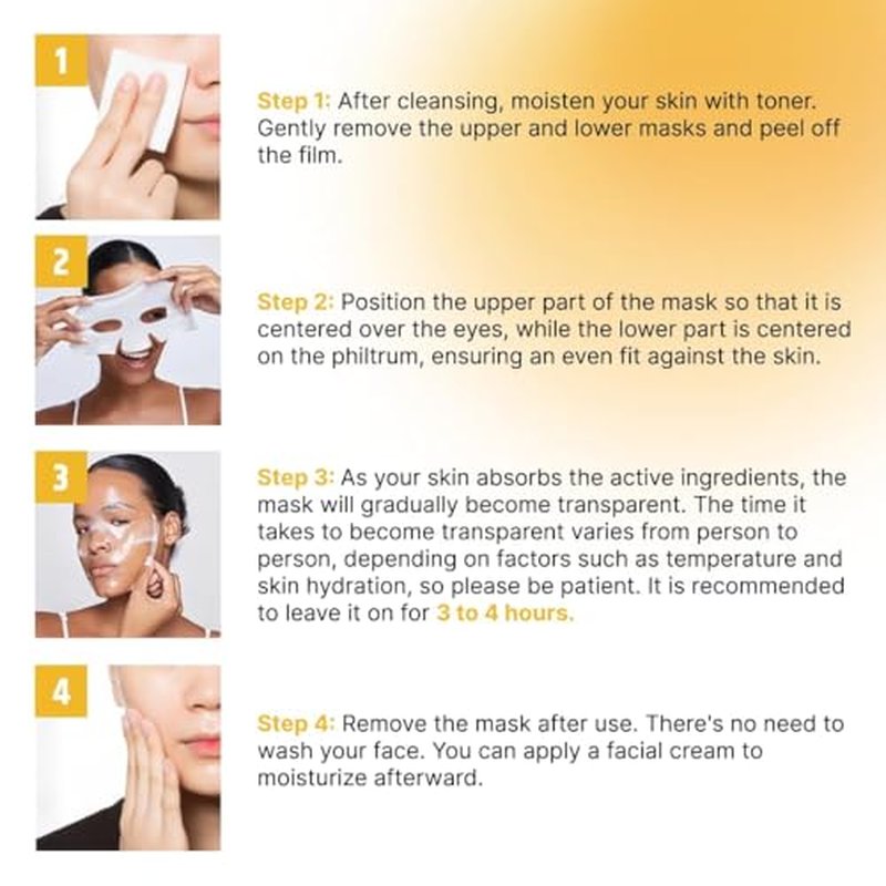 Bee & Beauty Bio Collagen Overnight Mask Pack Of 20 Korean Face Mask For Glass Skin Sheet Mask For Deep Hydration, Pore Minizmizing With Goodness Of Honey
