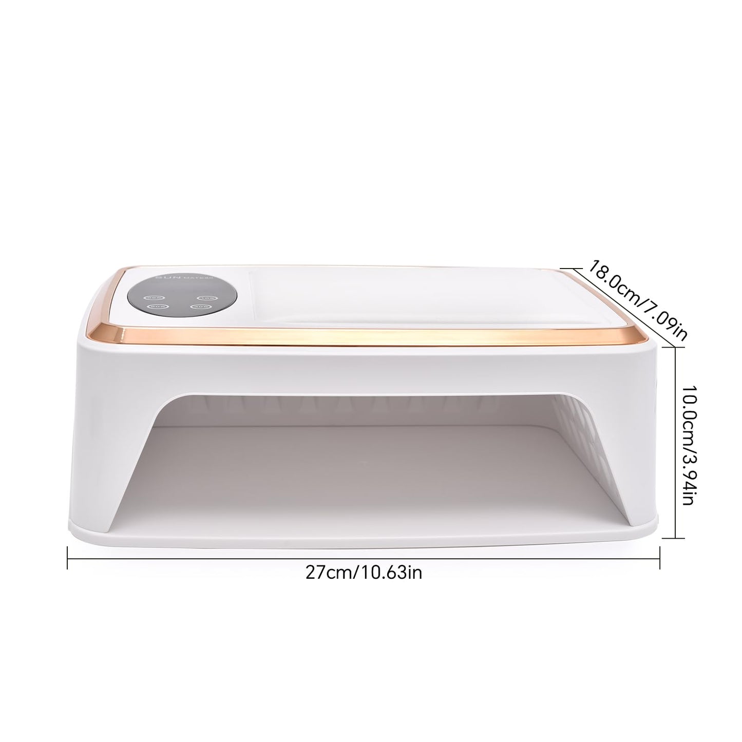 KADS 380W UV LED Nail Lamp with Built-in Hand Cushion & Free Pink Gloves – Professional Gel Nail Dryer for Fast Curing, Salon-Quality Manicure & Pedicure at Home