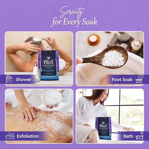Royal Bliss Magnesium Bath & Foot Soak | Salt Flake 15 LB (240 OZ), Super Value Pack | Natural Salts for Relaxation, Wellness & Muscle Relief, Soaking, Recovery & Stress Relief - 15 LB (240 OZ)