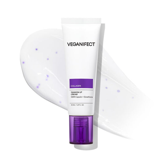 VEGANIFECT NMN Collagen Cream | Hydrating & Firming Moisturizer with Peptides & Glutathione & Hyaluronic Acid | Boosts Elasticity & Wrinkle Care | Korean Skincare, 1.69 fl.oz
