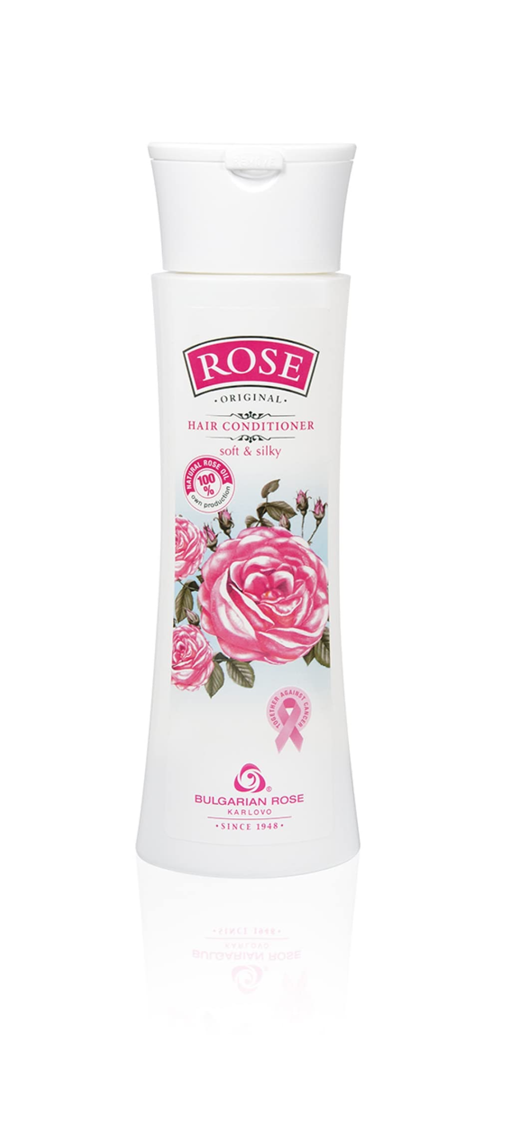 Rose Bulgarian Revitalizing Hair Care 3 Piece Gift Set - Natural Rose Shampoo, Hair Conditioner, Hand Cream