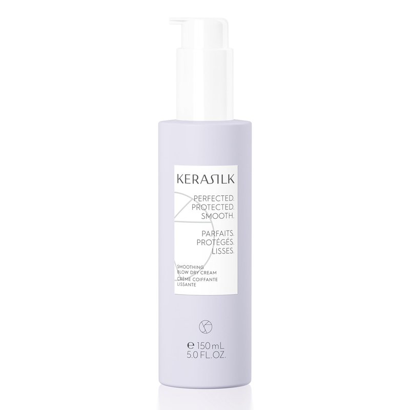 Kerasilk Smoothing Blow Dry Cream for Frizz Control & Heat Protection, Vegan & Sulfate Free, 150ml