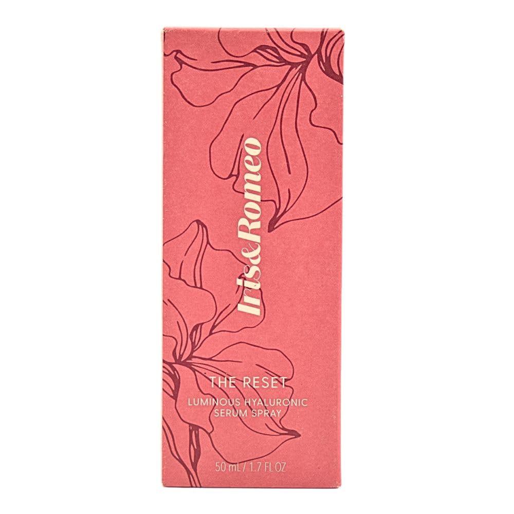 IRIS&ROMEO Mini The Reset 3-in-1 Face Mist 1.7 oz Hydrating Serum Spray with Hyaluronic Acid & Niacinamide, Glow-Boosting Skincare Mist