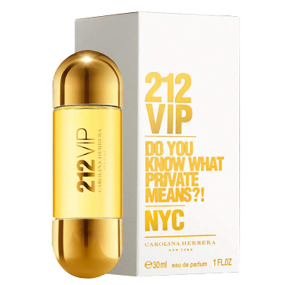 Carolina Herrera 212 Vip Fragrance For Women - Notes Of Passion Fruit, Intoxicating Rum And Benzoin - Seductive And Magnetic - Sweet Yet Woody Combination - Suitable For Night Use - Edp Spray - 1 Oz