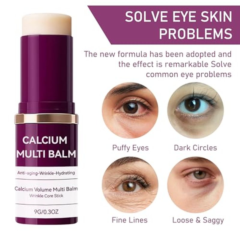 Cemenrete Calcium Multi Balm, Korean Collagen Moisturing Stick,Calcium Volume Multi Balm, Wrinkle Core Stick, cemenrete calcium multi balm anti-aging, sagging, wrinkles (Pack of 1)