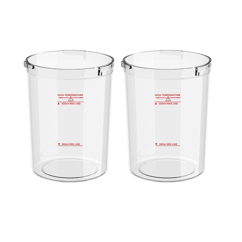 Water Jar for Facial Steamer Professional, Large Capacity Plastic Water Cup for Ozone Facial Steamer Professional Replacement 2pcs