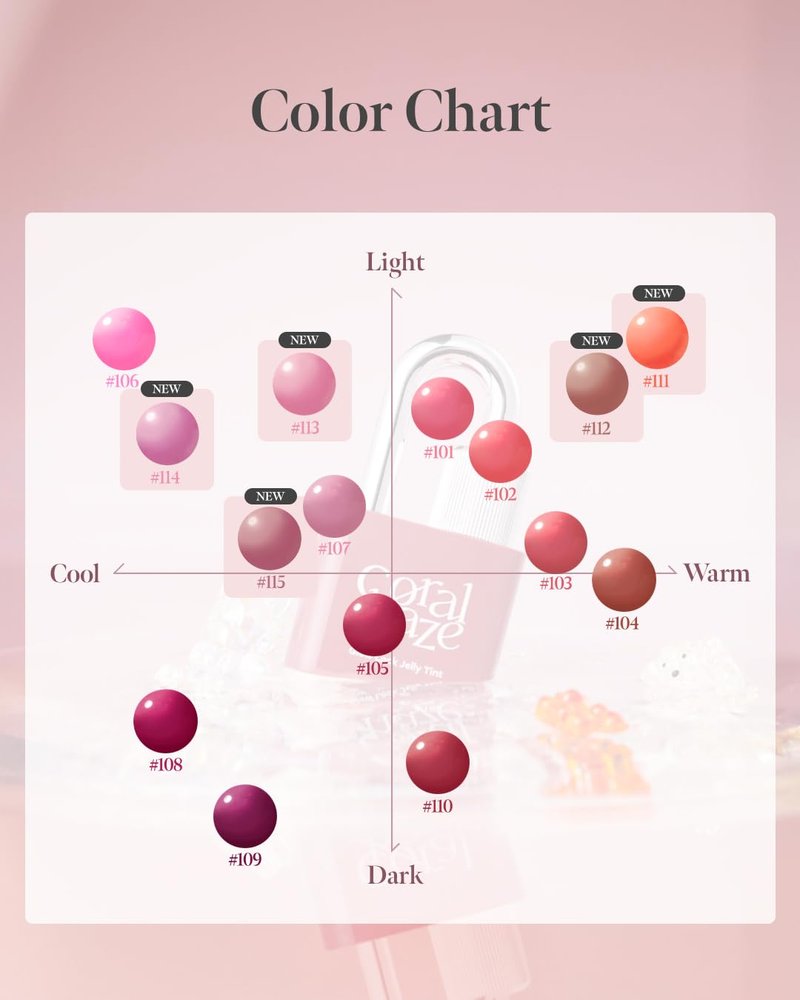 CORALHAZE Glow Lock Jelly Tint 109 Heavy, Hydrating Water Glow Lip Stain, Non-Sticky Juicy Gloss, Long Lasting Glass Shine & Dewy Finish, Lightweight Moisturizing Lip Care, Korean Makeup
