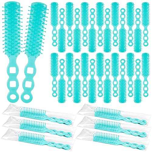 72 Pcs Hair Brushes in Bulk for Homeless, Hair Brush Bulk Nylon Bristles Brush Vent Hair Brush for Curly Wavy Hair Blow Drying Separating Styling Detangling Suitable for Travel Shelter Hotel