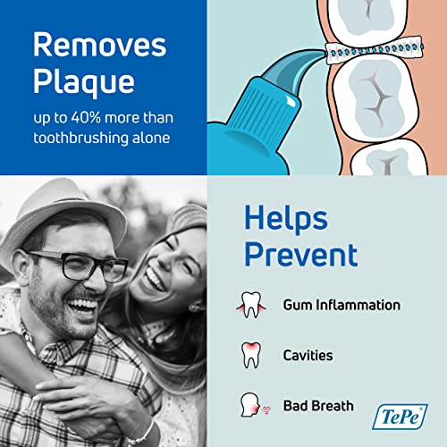 TePe Pack of 8 Interdental Brush Original, Soft Dental Brush for Teeth Cleaning, Mixed Pack