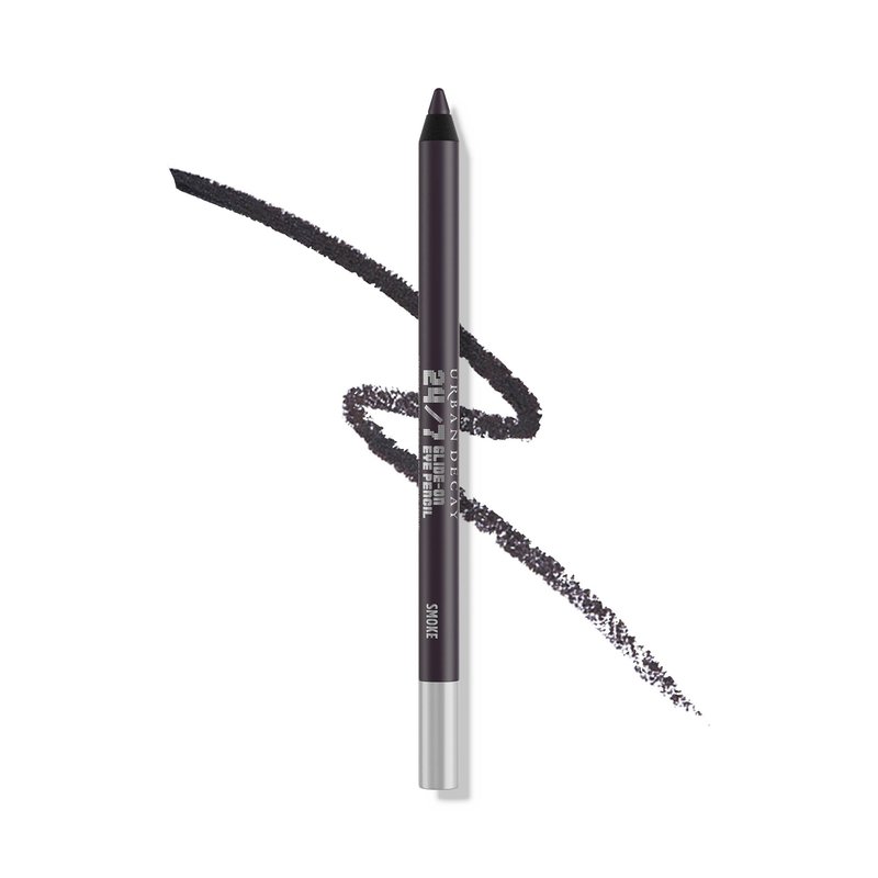 URBAN DECAY 24/7 Glide-On Waterproof Eyeliner Pencil - Smudge-Proof, Long-Lasting, Transfer-Proof, Up to 16HR Wear, Smooth No-Tug Formula, Smoke (Deepest Matte Gray) - 0.04 oz