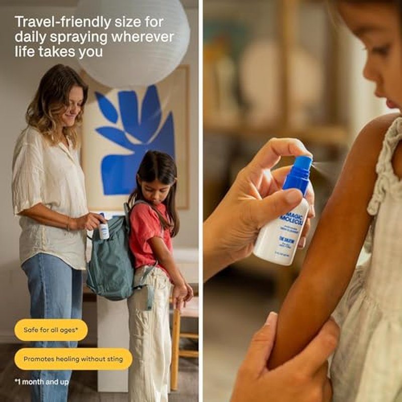Magic Molecule Hypochlorous Acid Spray ? Soothing Facial Mist for Redness & Irritated Skin ? Cleansing & Purifying ? Everything Home & Travel Bundle (1x 8oz + 2x 3.4oz)