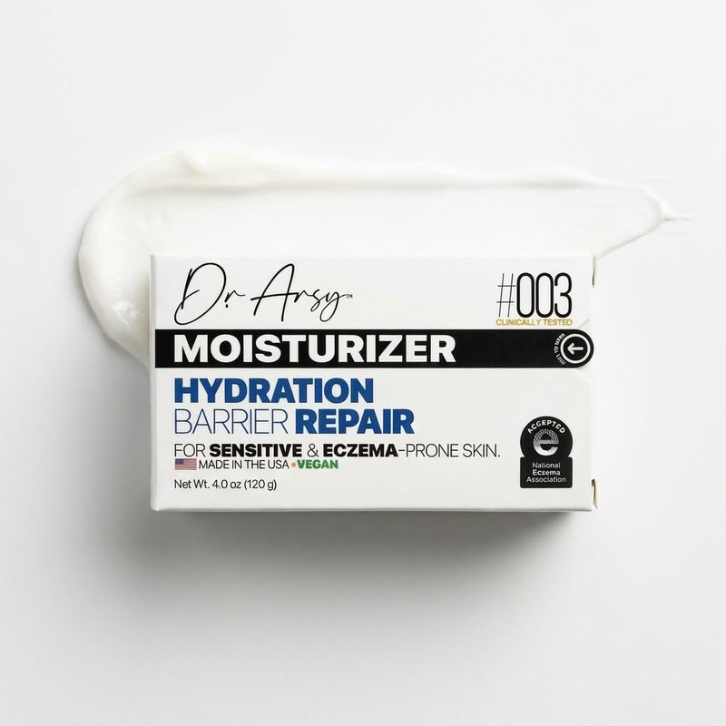 Dr. Arsy Eczema Cream #003 Clinically Tested Ultra-Rich Relief, Repair & Hydrating Moisturizer for Dry Sensitive Face & Body | Hypoallergenic | Steroid-Free, Vegan | Vitamins & Amino Acids | 4 oz