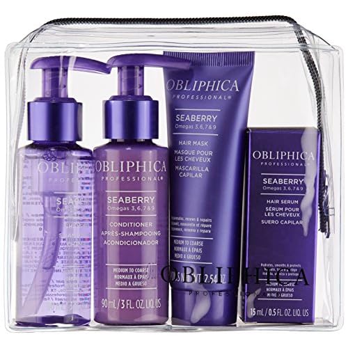 Obliphica Seaberry Medium To Coarse Travel Kit - Elevate Your Hair Care On the Go