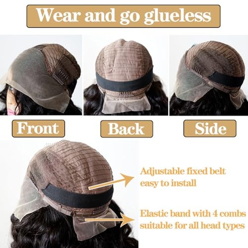 250% Full Density 99J Burgundy Lace Front Wigs Human Hair 13x4 Short Bob Wigs Human Hair Glueless Wear and Go Loose Deep Wave Wig Pre Plucked Pre Bleached Red Wig Human Hair (16inches)