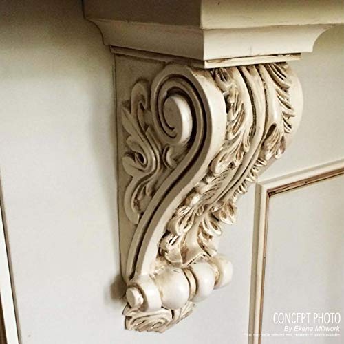 Ekena Millwork COR04X02X05BL 4 1/4-Inch W x 2 5/8-Inch D x 5 3/4-Inch H Blackthorne Corbel , White