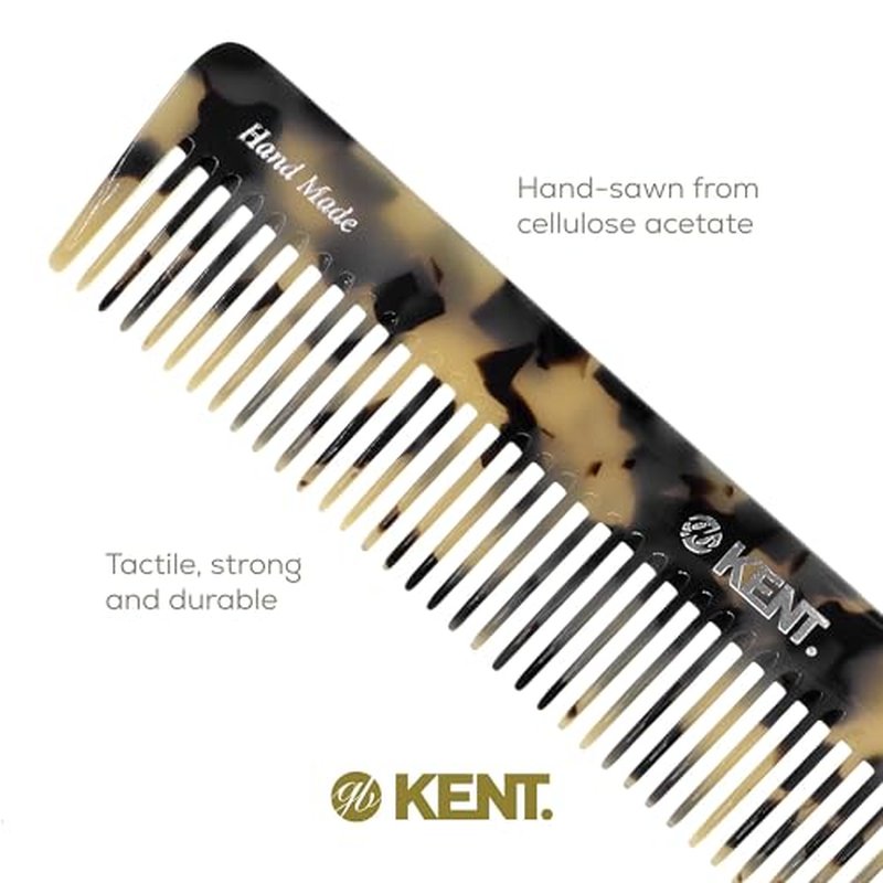 Kent 92TW Wide Tooth Women¡¯s Detangler Comb for Curly, Wavy, and Thick Hair ? Ideal for Use on Wet Hair ? Gentle, Shower Comb for ? Anti-Static, Smooth - Styling Tool by Kent