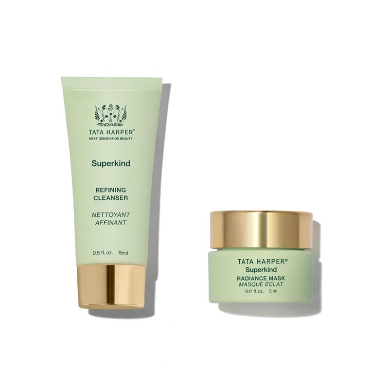 Tata Harper 5-Minute Facial Set for Normal & Sensitive Skin | Luxury Skincare Gift Set