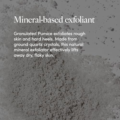 LATHER Foot Scrub with Pumice Stone - Gentle Exfoliating Foaming Foot Scrub for Skin - Cracked Heel Repair for Smooth, Soft Feet - Pedicure Foot Spa | 4 Oz