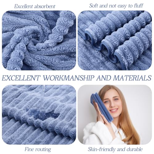Shimeyao Bleach Proof Towels Microfiber Absorbent Resistant Hair Hand Towels Bulk Quick Dry for Barber Gym Bath Spa Shaving(40 Pack,Morandi Color,Stylish)