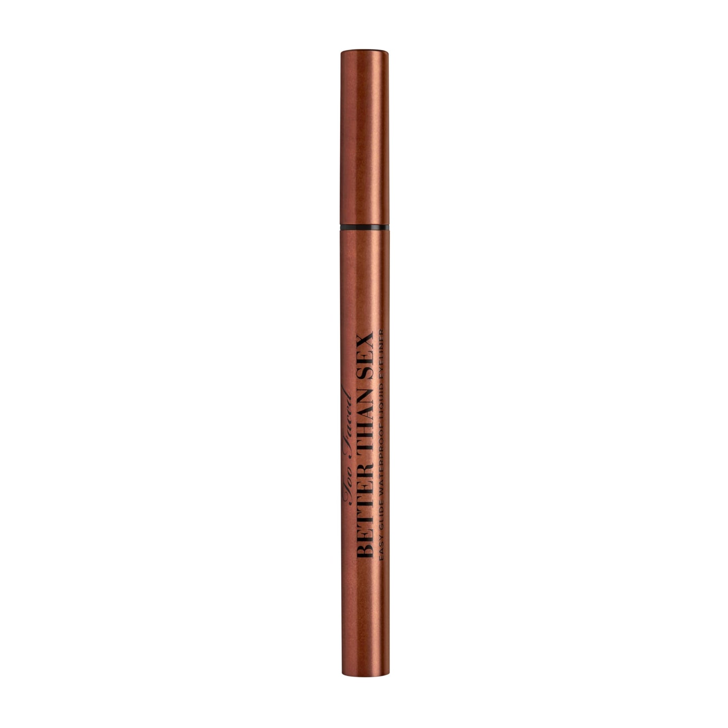 Too Faced Better Than Sex Easy Glide Liquid Eyeliner | Flake & Waterproof Liquid Eyeliner For Intense Pigment, 0.02 Fl Oz, Chocolate Brown