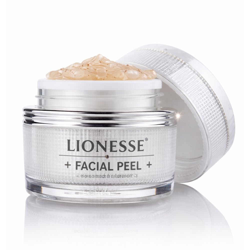 Lionesse White Pearl Facial Peeling - with Pearl Powder & Walnut - 2 Fl Oz
