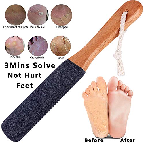Foot File Callus Remover Foot Scrubber,Professional Pedicure Foot Rasp Removes Cracked Heels,Dead Skin,Corn,Hard Skin,Pumice Stone for Scraper File Brush Tools for Wet and Dry Feet