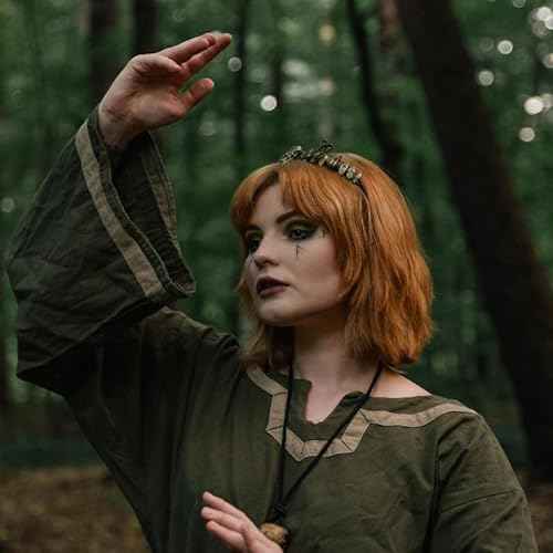 Vintage Fairy Crystal Crown - Handmade Raw Quartz Tiara Circlet Crown Elf Elven Headband for Women Men