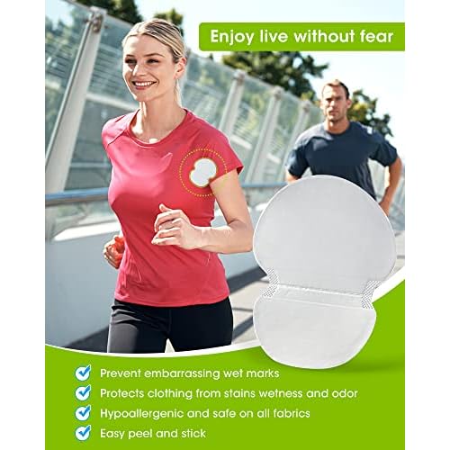 Underarm Sweat Pads - OTTOLIVES PREMIUM QUALITY Fight Hyperhidrosis [100 PCS] for Men and Women Comfortable, Non Visible, Extra Adhesive, Disposable Dress Guards/Shields, Non Sweat Armpit Protection