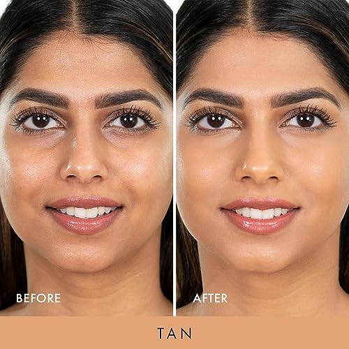 Wander Beauty Nude Illusion Liquid Foundation - Tan - Medium to Full Coverage Foundation - Natural Makeup with Vitamin E & Macadamia - Nude Skin Finish Blurs & Conceals - Travel-Friendly - 1.01 fl oz