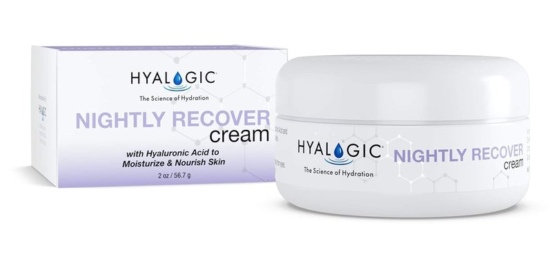 Hyalogic Spa Nightly Recover Facial Night Cream Moisturizer With Hyaluronic Acid for Smoother and moisturized Skin, 2 oz