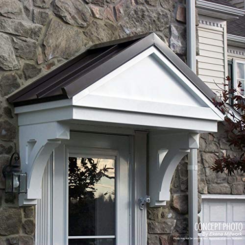Ekena Millwork COR04X02X05BL 4 1/4-Inch W x 2 5/8-Inch D x 5 3/4-Inch H Blackthorne Corbel , White