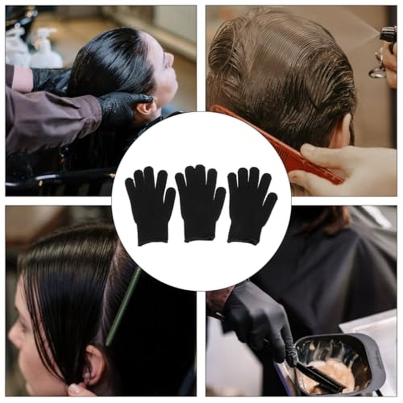 MERRYHAPY Heat Resistant Curling Gloves 3-Pack Insulated Hair Styling Mitts for Safe Use with Curling Irons and Flat Irons Protect Hands from Burns during Hair Styling at Home or Salon