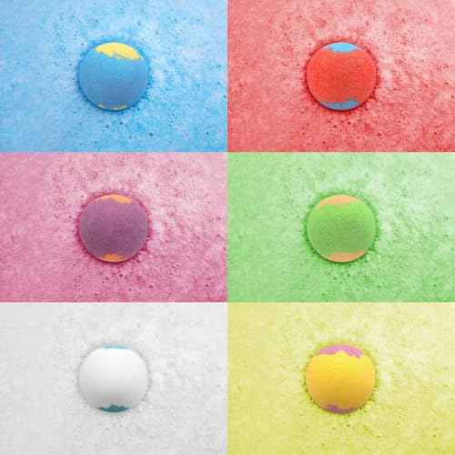 Advent Calendar 2025, Christmas 24 Pack Bath Bombs for Kids with Surprise Jewelry Toys Inside DIY Bracelets Making Kit, Natural Handmade Pure Essential Oil Bubble Bath Balls Gifts for Kids Girls