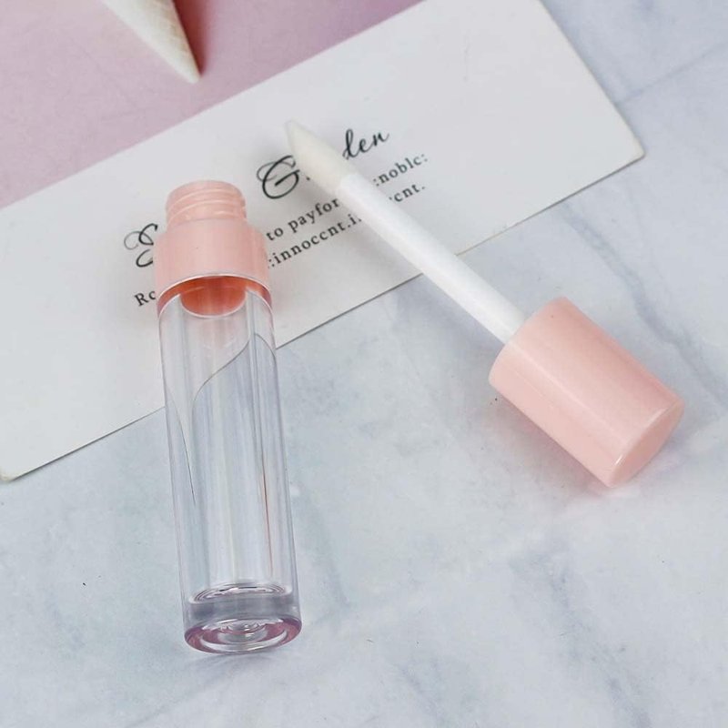 Pink Lip Gloss Tubes - 30pcs 8ml PETG Containers with Big Doe Foot Wand | Ideal for Lip Gloss & Concealer
