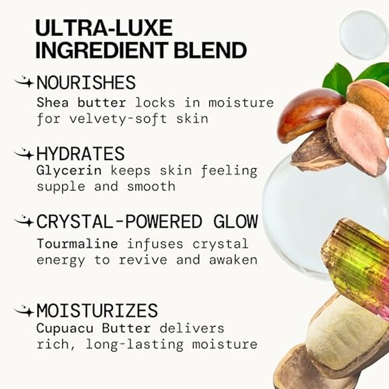 Pacifica Vanilla Crystal Body Butter Lotion ? Super Hydrating Moisturizer for Dry Skin, Rich Shea Butter & Vitamin E Formula, Vegan, Cruelty-Free, Clean Beauty, Vanilla Scent, 6 oz