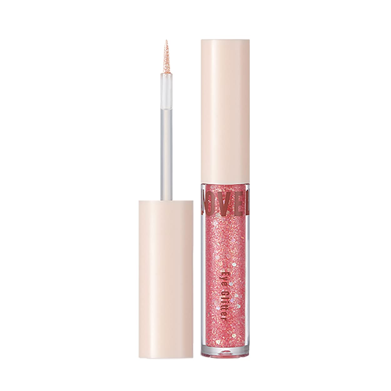 TONYMOLY Lovely Beam Bling Glitter 03 Pink Beam – Multi-Use Glitter for Eyes, Under-Eye Highlight & Eye Makeup, Sparkling Korean Cosmetic for Defined, Youthful Looks