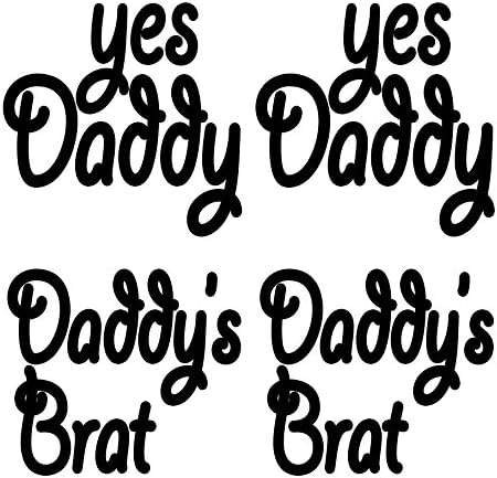 Daddy's Brat Temporary Tattoos - 5 Sheets of Fun & Unique Designs