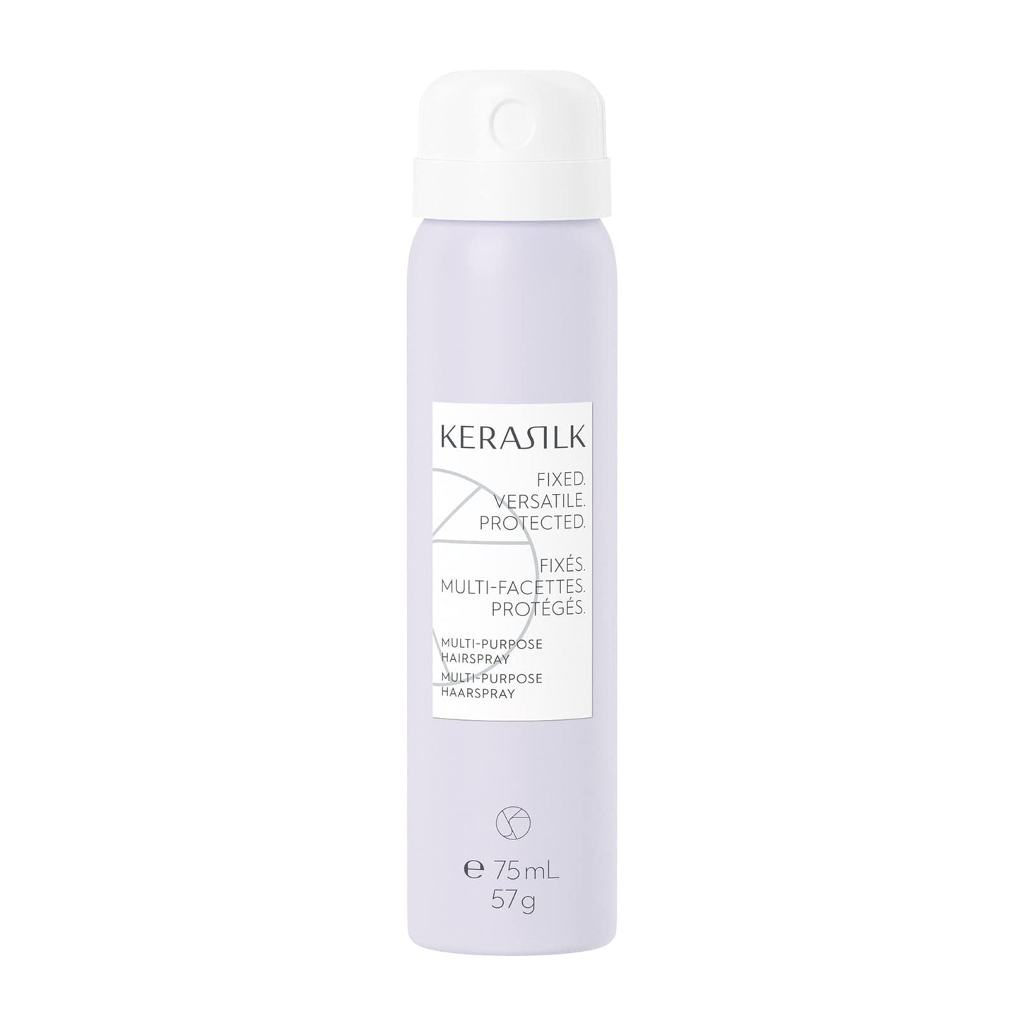 KERASILK Multi-Purpose Hairspray | Creates Long-Lasting Touchable Hold | Finishes & Locks in Hairstyles | Quick Drying | With Heat Protection & Humidity Protection | 75ml