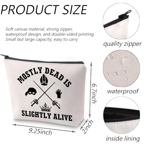 TGBJE Bride 1987 Gifts Movie Fans Merchandise Mostly Dead Is Slightly Alive Makeup Bag Movie Inspired Zipper Pouch (Mostly Dead bag)