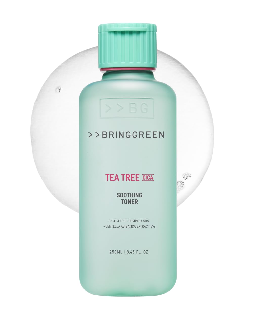 BRING GREEN Tea Tree CICA Soothing Toner | Mild Daily Skincare Routine for Cooling and Hydrating Effect (8.5 Fl. Oz., 250ml)